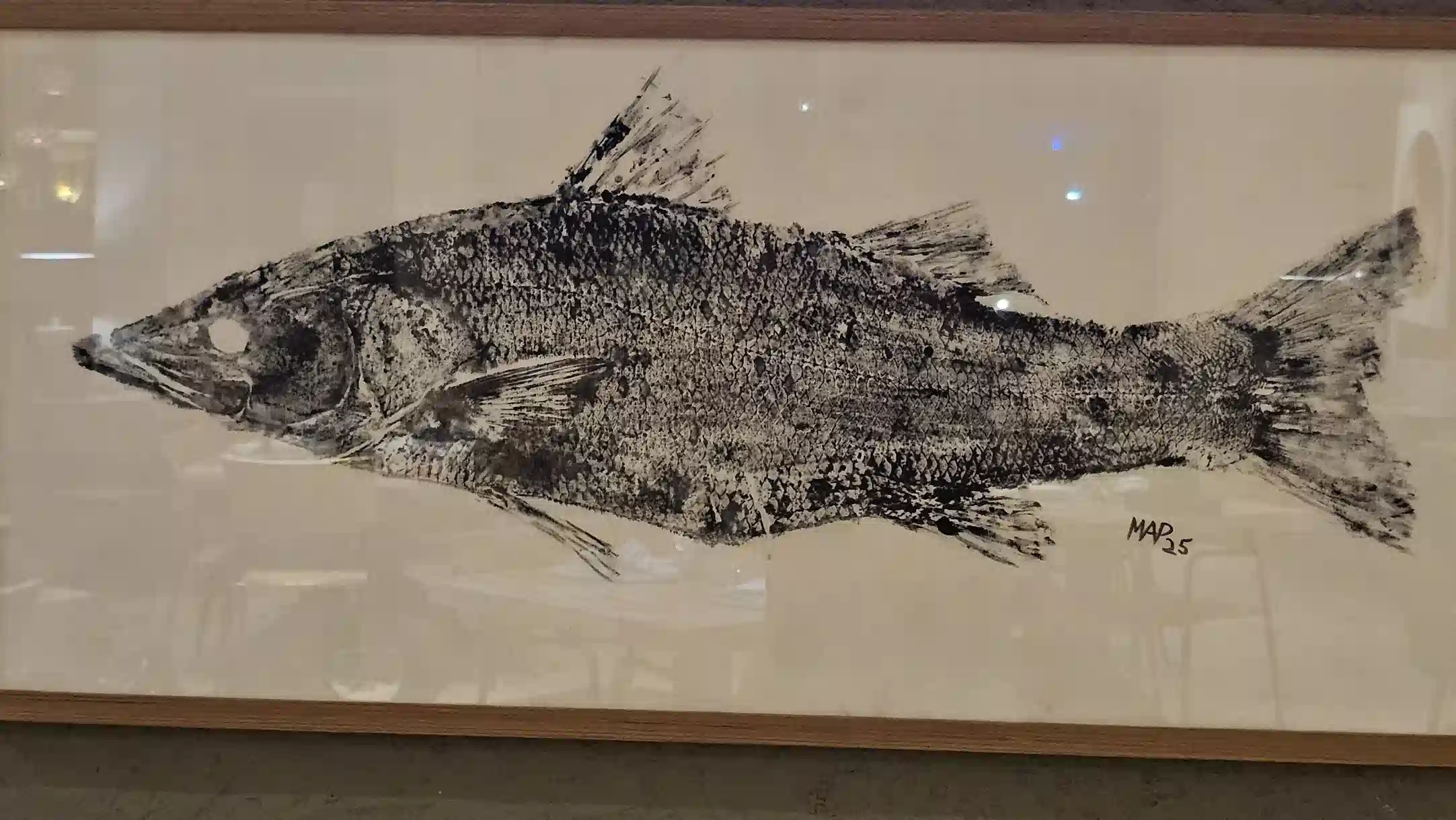 gyotaku feitos pelos pescadores do hotel itapemar em ilhabela 